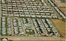 Scottsdale AZ Wheel Inn Trailer Ranch Aerial View Unused Vintage  Postcard F62
