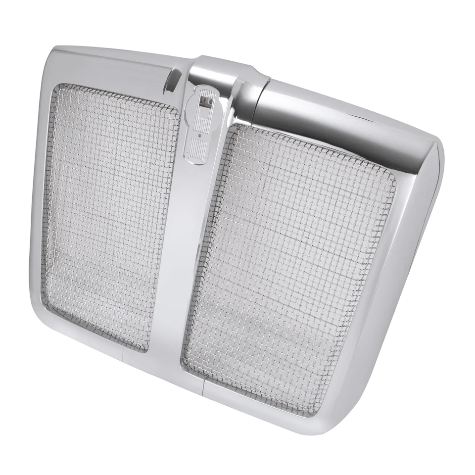 Conjunto de parrilla delantera cromada con red de pantalla de insectos para Kenworth T680 2014-2022 Foto 1 de 4