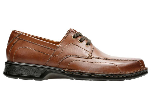 Scarpe eleganti Clarks Northam Edge Oxford da uomo taglia 12 W larghe in pelle marrone stringate