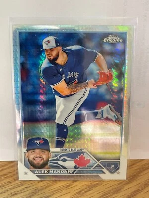 2023 Topps Chrome Refractor Alek Manoah Toronto Blue Jays #24 - Image 1 of 2