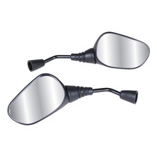 Sport Mirror Set (Black, Reverse Thread); Roughhouse, Bud / Scooter Part