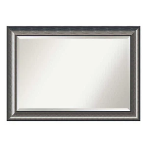 Amanti Art DSW1418321 Quicksilver 29-5/8"x41-5/8" Rectangular Beveled Wood Frame - Picture 1 of 6