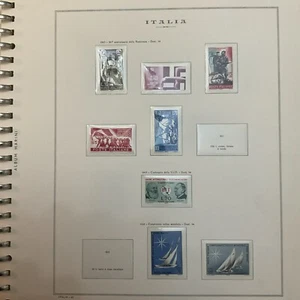 n° 8 francobolli fior di stampa anno 1965 foglio contenitivo compreso - Foto 1 di 1