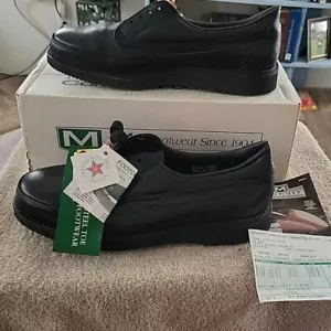 Zapatos Mason para hombre 11.5 D punta de acero negros vintage nuevos en caja - Imagen 1 de 13