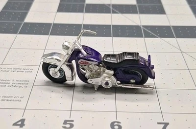 Vintage 1980 Matchbox No. 50  Harley Davidson Diecast Motorcycle Purple - Image 1 of 4