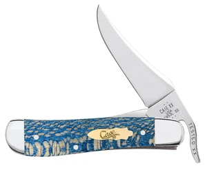 Custodia xx Coltelli Russlock Legno di Sicomoro Blu Liscio 63734 Coltello Tascabile Inox - Foto 1 di 3