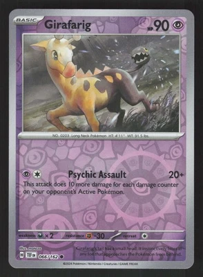 Girafarig 066/162 Common Pokemon SV05: Temporal Forces - Image 1 of 2