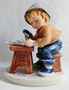 Vintage Goebel Figurine Stamp Collector 10 704 13 Today's Children - Picture 1 of 8
