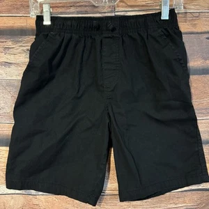 Wonder Nation Shorts Large 10 - 12 Boys Black School Uniform Elastic Waist - Picture 1 of 8