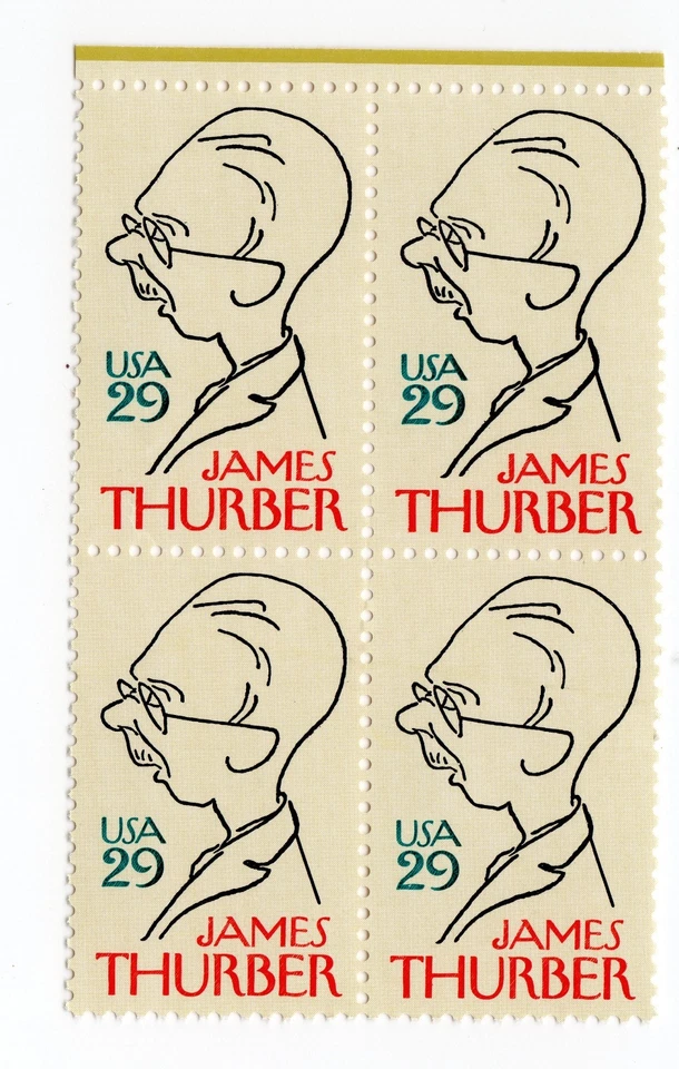 Scott #2862 James Thurber Block of 4 Stamps - MNH - Image 1 of 1