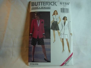 VINTAGE 1992 BUTTERICK #6155 PATTERN, JESSICA HOWARD - UNCUT - SZ A6-8-10 - Bild 1 von 3