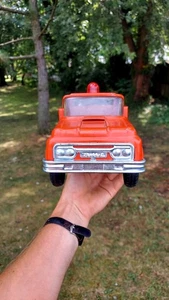 Vintage 1960s Buddy L Pressed Steel Red Towing Service Wrecker Tow Truck - Picture 1 of 5