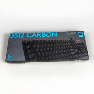 LOGITECH G512 CARBON RGB MECHANICAL GAMING KEYBOARD - 920-009342 **NEW** - Picture 1 of 3