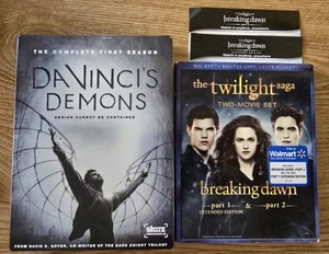 Twilight Saga: Breaking Dawn 1 & 2 (Extended) Blu-ray + DaVinci's Demons DVD LOT - Picture 1 of 7