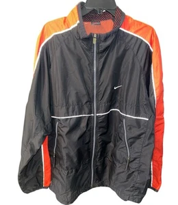 Nike Jacke Herren XL Schwarz Rot Full Zip Windbreaker Alpha Project Y2K Vintage - Bild 1 von 15