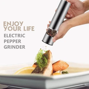  2pcs Electric Pepper Multi-purpose Stainless Steel Pepper Mill Tool for Home - Picture 1 of 12
