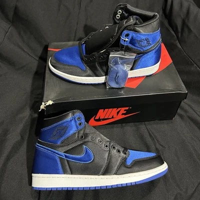 Talla 10 - Air Jordan 1 Retro EP Alto Satinado Real Foto 1 de 4
