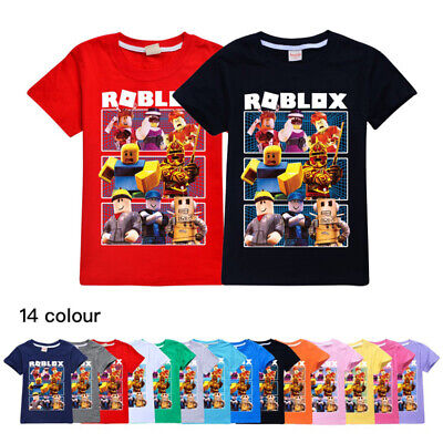 T-shirt A Maniche Corte Casual Nuova Ragazzo Ragazza Roblox Bambini Cotone • 11.59€