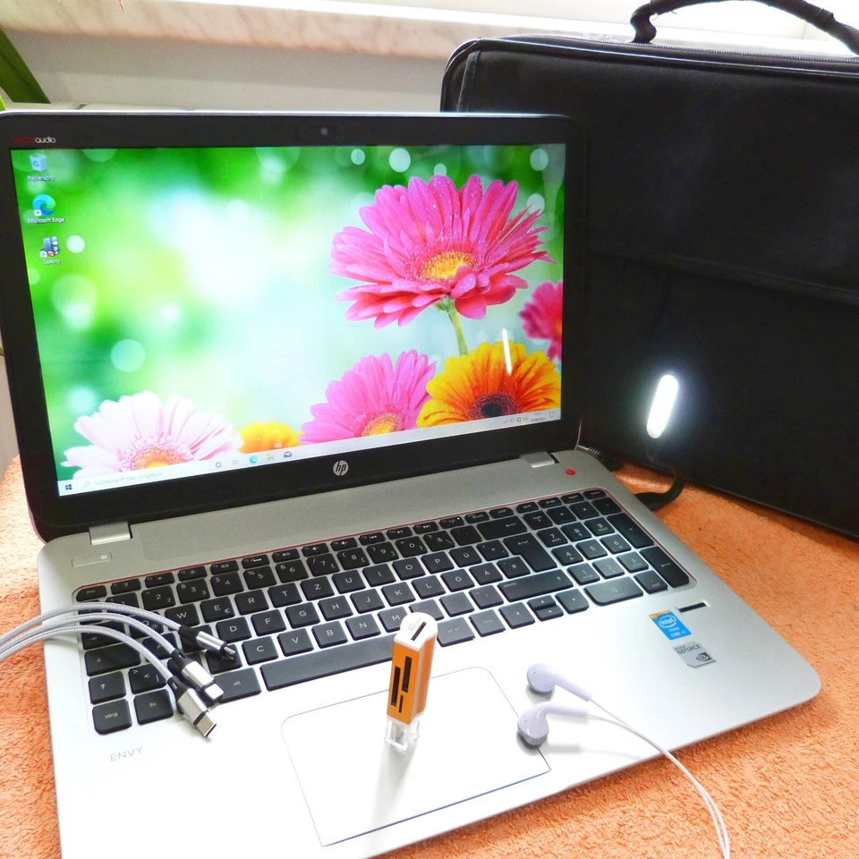 HP ENVY 15 J PREMIUM METALL 15 Zoll SSD Windows 10 l 16GB RAM NEU QUAD i7 QWERTZ - Bild 1 von 4