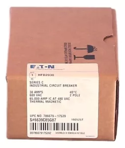 1 pieza Nuevo Eaton HFD2030 HFD2030 Disyuntor DHL Envío Rápido - Imagen 1 de 3