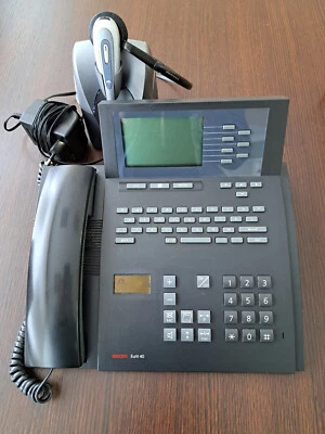 Ascom Eurit 40 ISDN Komforttelefon, incl. headset plantronic cs 60, gebraucht - Bild 1 von 2