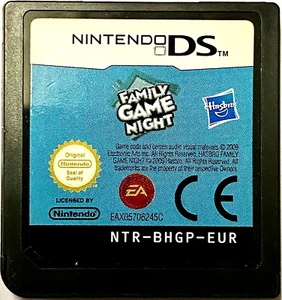 HASBRO FAMILY GAME NIGHT - GAME CARD ONLY DS/DSI/3DS "GC" AUZ SELLER - Picture 1 of 2