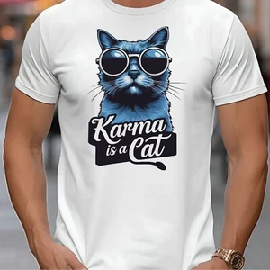 KARMA IS A CAT TAYLOR SWIFT T-Shirt - Picture 1 of 6