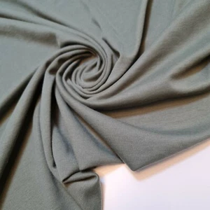 Khaki Ponte Roma Material Jersey Dress Craft Quilting Fabric 58" By Meter - Picture 1 of 3