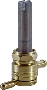 Golan Straight Facing Brass 22mm Click-Slick Petcock/Valve for Harley 76-312S-BS - Picture 1 of 1