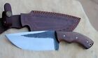 Dlowcy Custom Handmade 1095 High Carbon Steel Hunting Knife And Rose Wood Handle