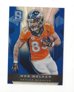 Panini Spectra Blue Wes Welker 2013 #d 93/99 Denver Broncos - Imagen 1 de 1