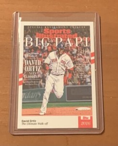 2021 TOPPS X SPORTS ILLUSTRATED #53 DAVID ORTIZ - NUMBERED 33/70 RED STRIPE