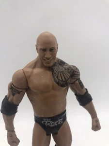 The Rock Action Figure 2011 WWE Mattel Basic 6.5in Loose Dwayne Johnson WWF Toy - Picture 1 of 5