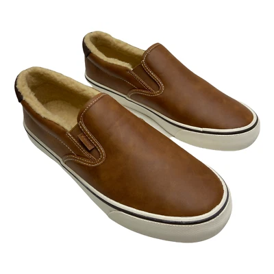 NEW LUGZ Women's Brown Clipper LX Fleece Oxford Slip-On Sneakers Size 9.5 - Image 1 of 4