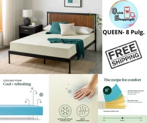 Colchon Full Queen Memory Foam De 8 Pulg. De Grosor Colchon De Espuma De Memoria - Picture 1 of 11
