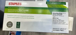 STAPLES TONER CARTRIDGE HIGH YIELD SEBTN650R CMP BROTHER TN650 - Picture 1 of 1