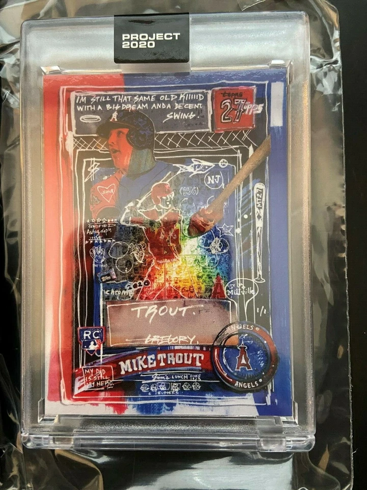 Topps PROJECT 2020 #325 - 2011 Mike Trout by Gregory Siff *IN HAND* PR 8047 - Image 1 of 3