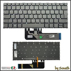 TASTIERA ITALIANA PER LENOVO YOGA SLIM 7-13ITL05 82CU GRIGIA RETROILLUMINATA - Foto 1 di 3