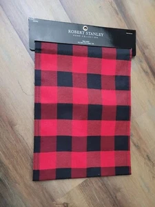 Runner da tavolo a quadri Bufalo nero rosso 70x13" Robert Stanley collezione casa nuovo! - Foto 1 di 5