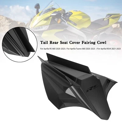 Rear Seat Cover Fairing Cowl For Aprilia RS 660 Tuono 660 2020-2024 Black Foto 1 de 4