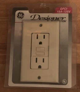 GE Designer Collection GFCI 15A-125V GFR242-71D NOS - Picture 1 of 2