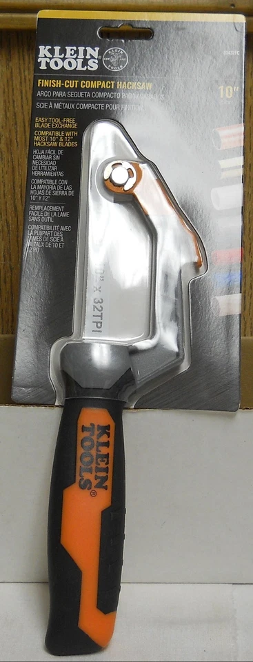 Klein Tools 31432FC Finish-Cut 10 Inch Compact Mini Hacksaw - Image 1 of 1