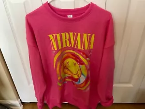Sudadera Nirvana Smiley Face Cuello Redondo (L) 100% ALGODÓN - Imagen 1 de 11