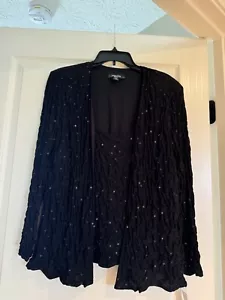 R&M RICHARDS SZ 14W SEXY PARTY COCKTAIL JACKET TANK TOP ONE PIECE - Picture 1 of 4