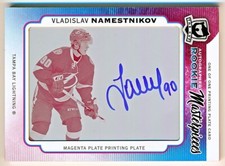 2014-15 The Cup Vladislav Namestnikov Masterpieces Printing Plate Auto Rc (1/1)