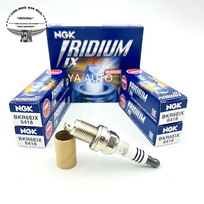 4X 6418 NGK IRIDIUM IX SPARK PLUGS UPGRADE FOR SUBARU IMPREZA WRX TURBO EJ20 Foto 1 de 4