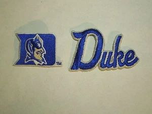 Duke University Blue Devil's Set 2 Patches - 1 D Maskottchen & 1 "Duke" --#7 - Bild 1 von 5