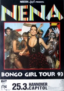 NENA - 1993 - Live In Concert - Bongo Girl Tour - Poster - Hannover - Bild 1 von 1