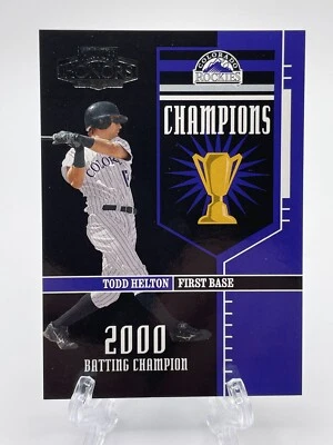 2004 Playoff Honors TODD HELTON Champions - MLB HOF - Colorado Rockies - #/2000 - Image 1 of 2