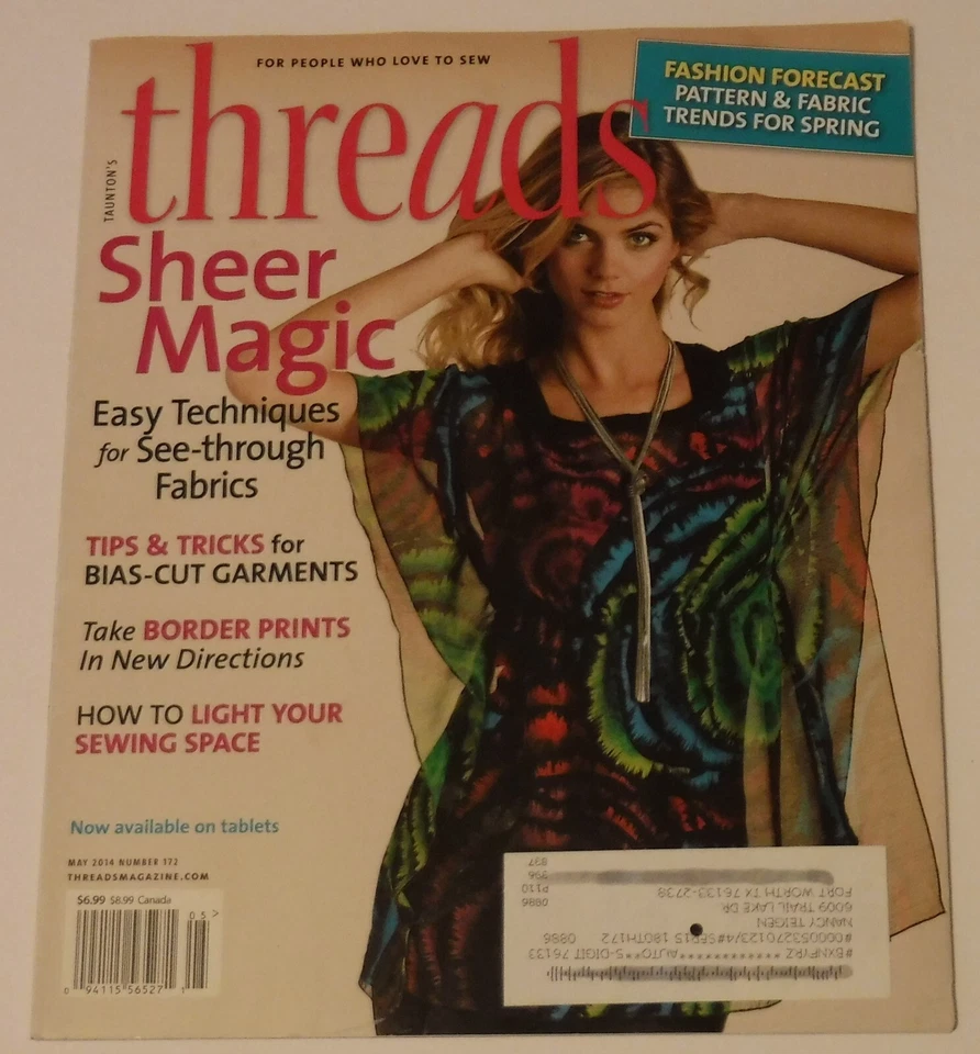 Threads Magazine April/May 2014 Easy Techniques for See through Fabrics - Image 1 of 1